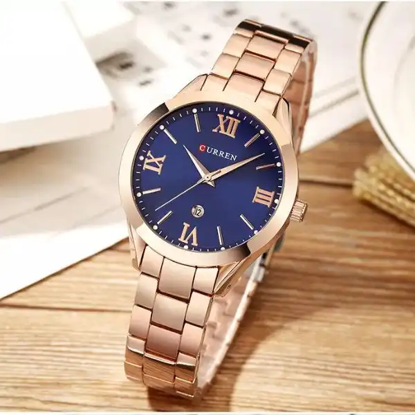 Curren 9007 rose gold - blue